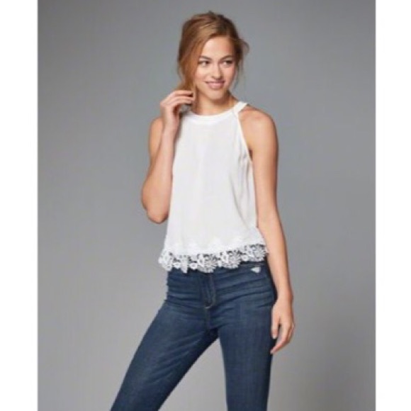 Abercrombie Lace Trim Tank - Picture 2 of 7